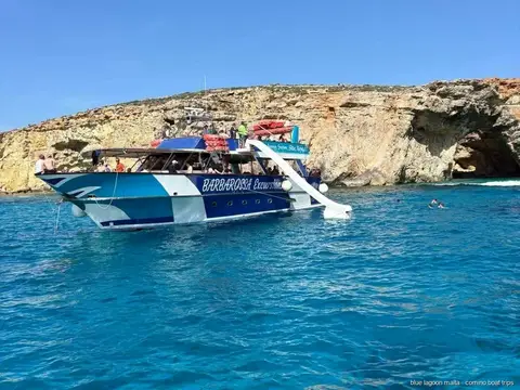 Sundeck with deck chairs on the Blue Lagoon cruise boat