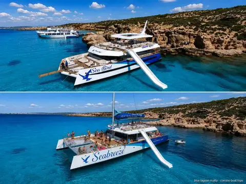 Comino: Blue Lagoon, Crystal Lagoon, and Seacaves Tour, Blue Lagoon Malta boat trip